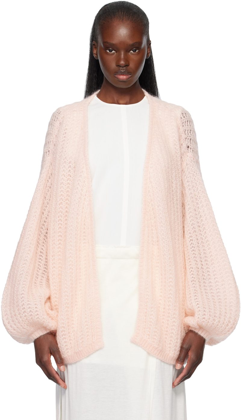 TOTEME Pink Puffed Cardigan 261771F095007
