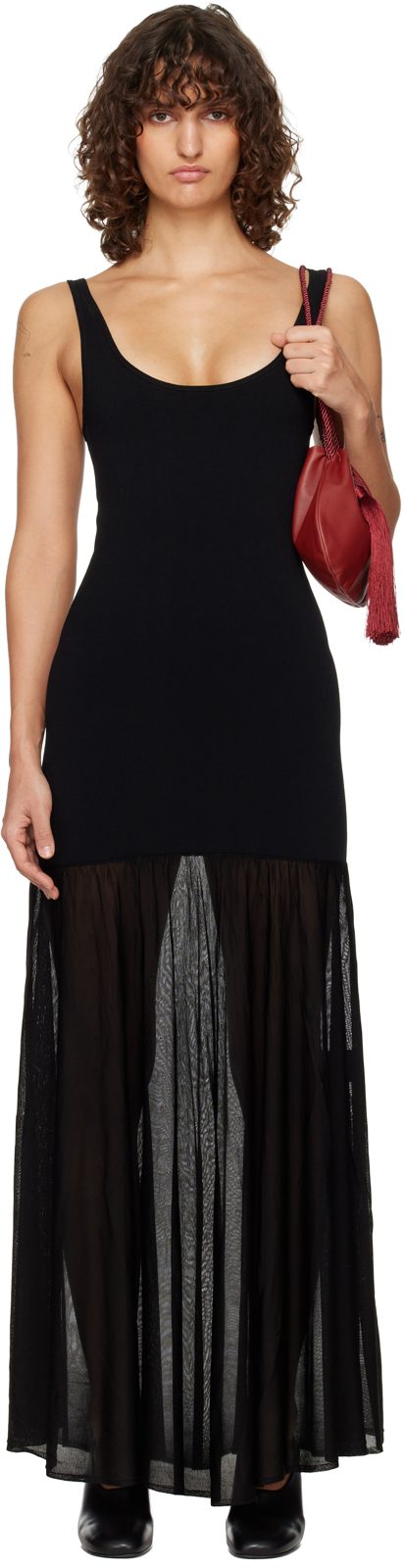 TOTEME Black Evening Tank Maxi Dress 261771F055006
