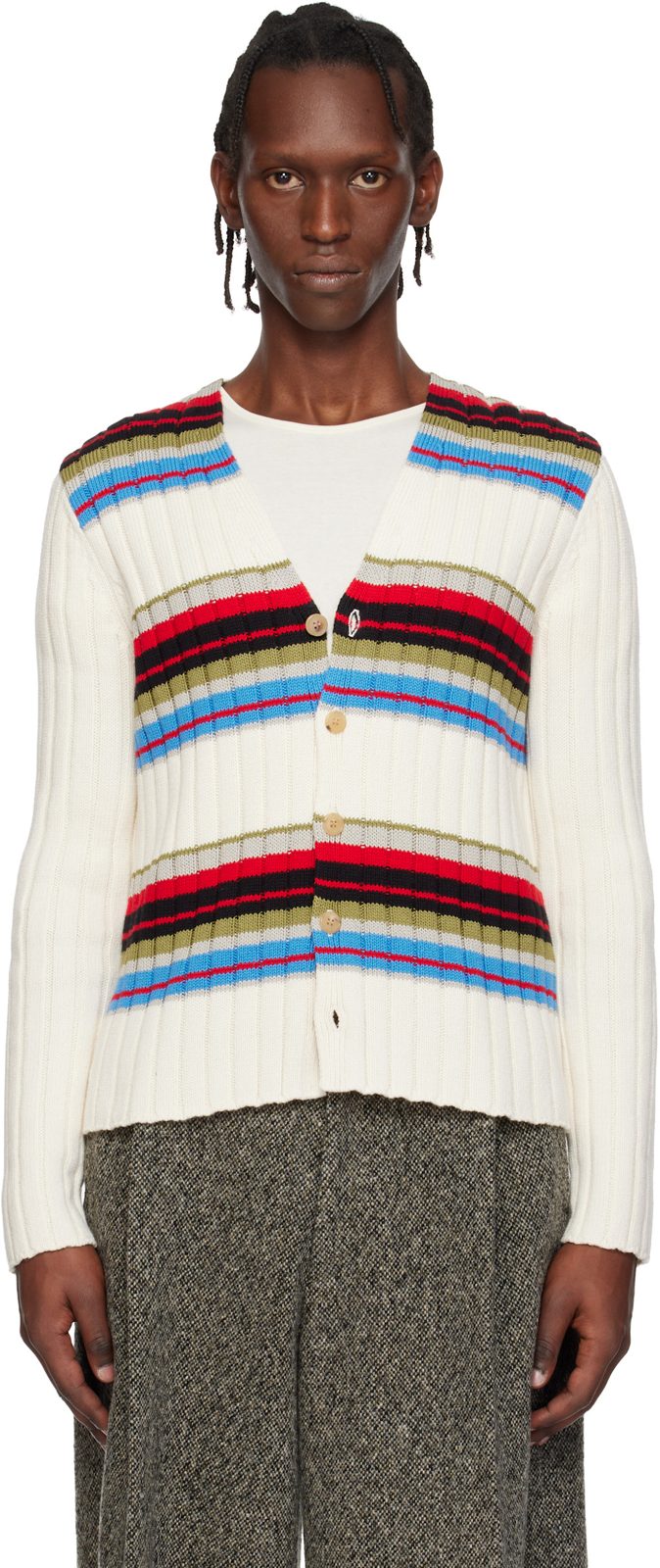 ์คํํ์ดํธ Striped Cardigan 261358M200000