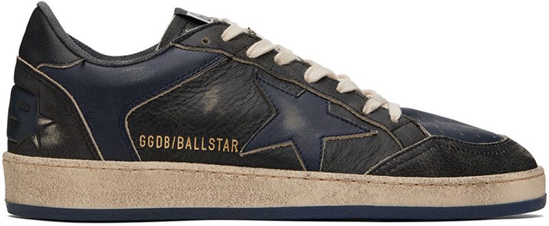 Navy Ball Star Double Quarter Sneakers 241264M237039