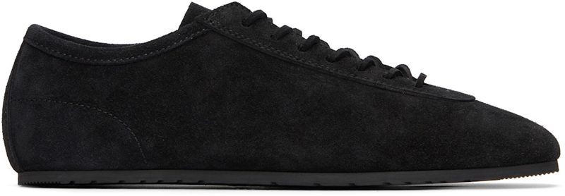 Black Suede Sneakers 261358M237021