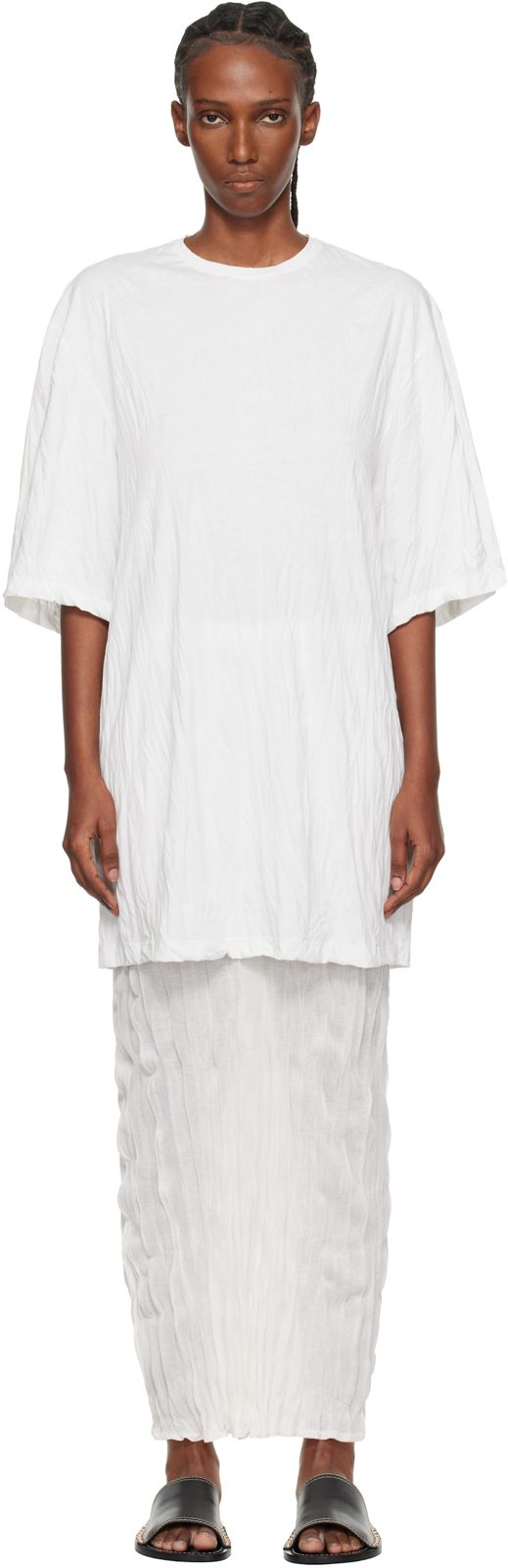 TOTEME [오프화이트] Relaxed Tee Minidress 261771F052001