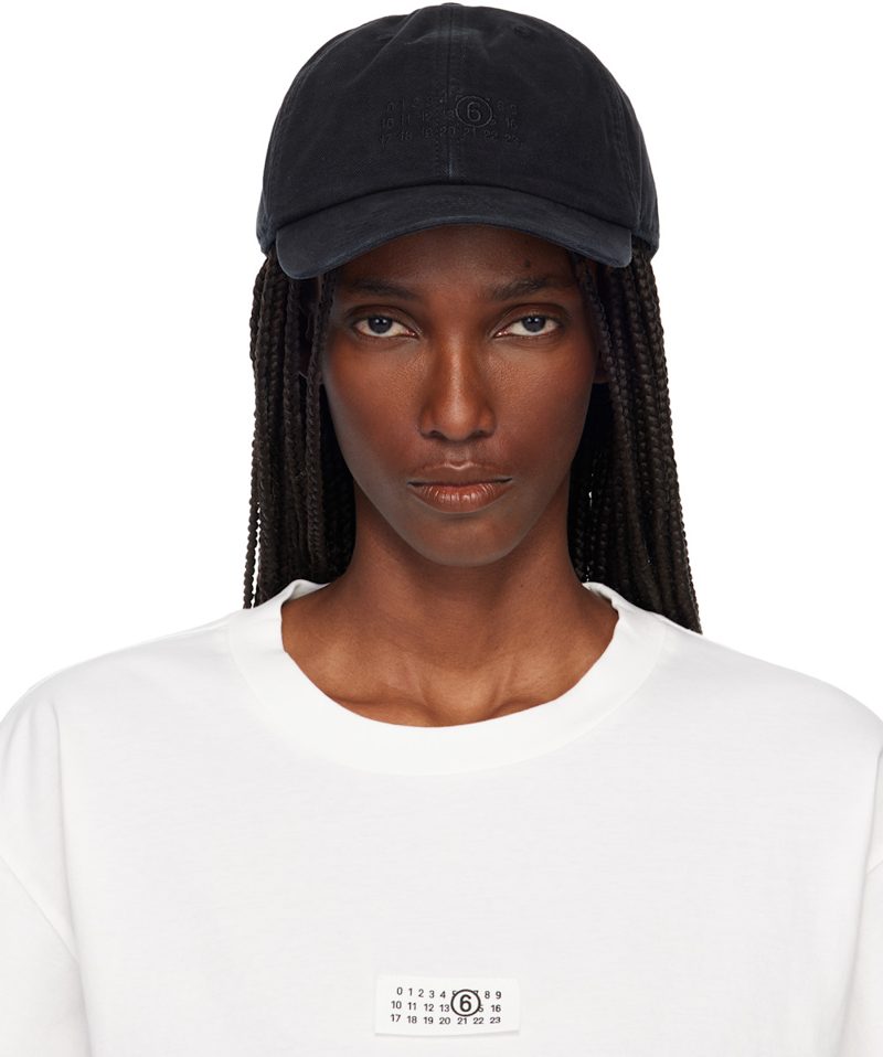 Black Embroidered Logo Cap 261188F016000