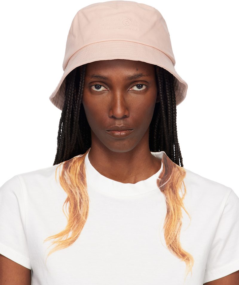 Pink Cotton Canvas Bucket Hat 261188F015000