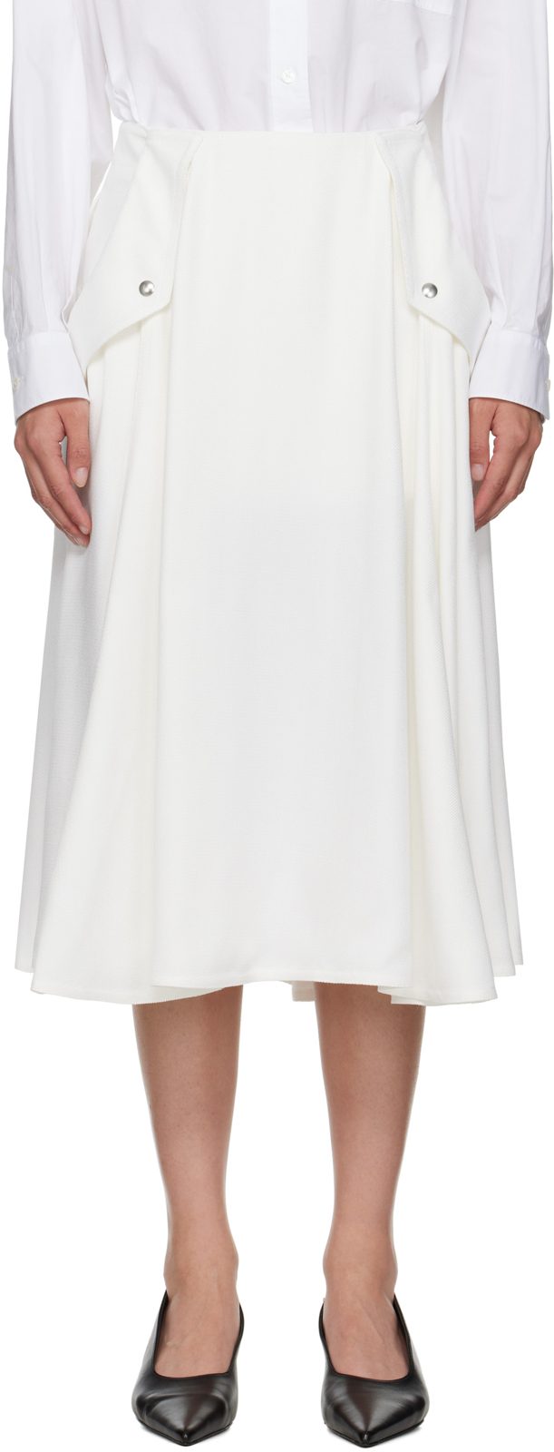 ์คํํ์ดํธ Viscose Pleated Midi Skirt 251798F092001