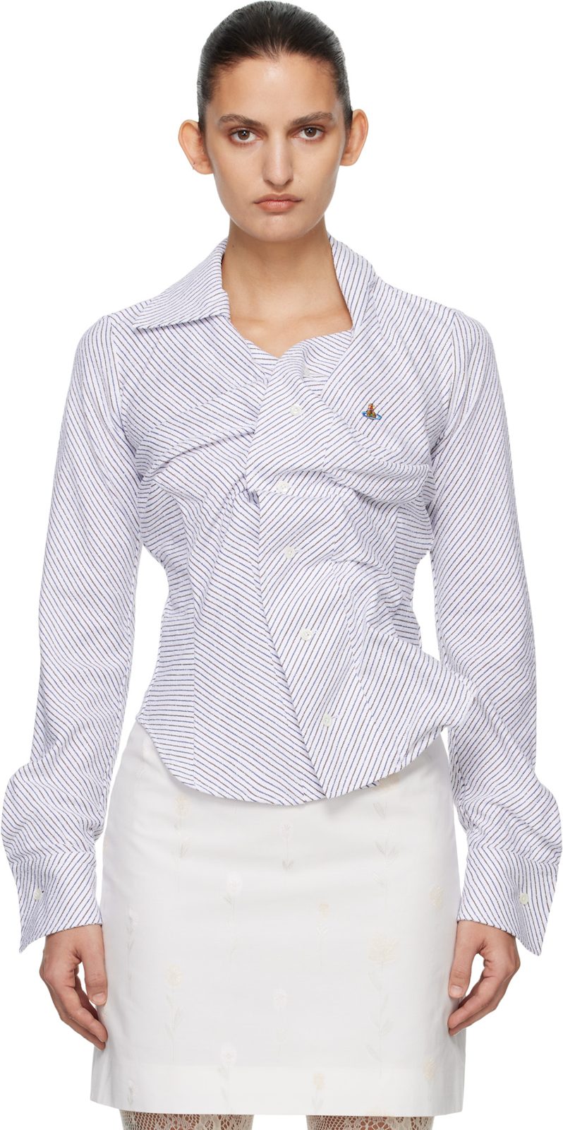 White Drunken Shirt 261314F109023
