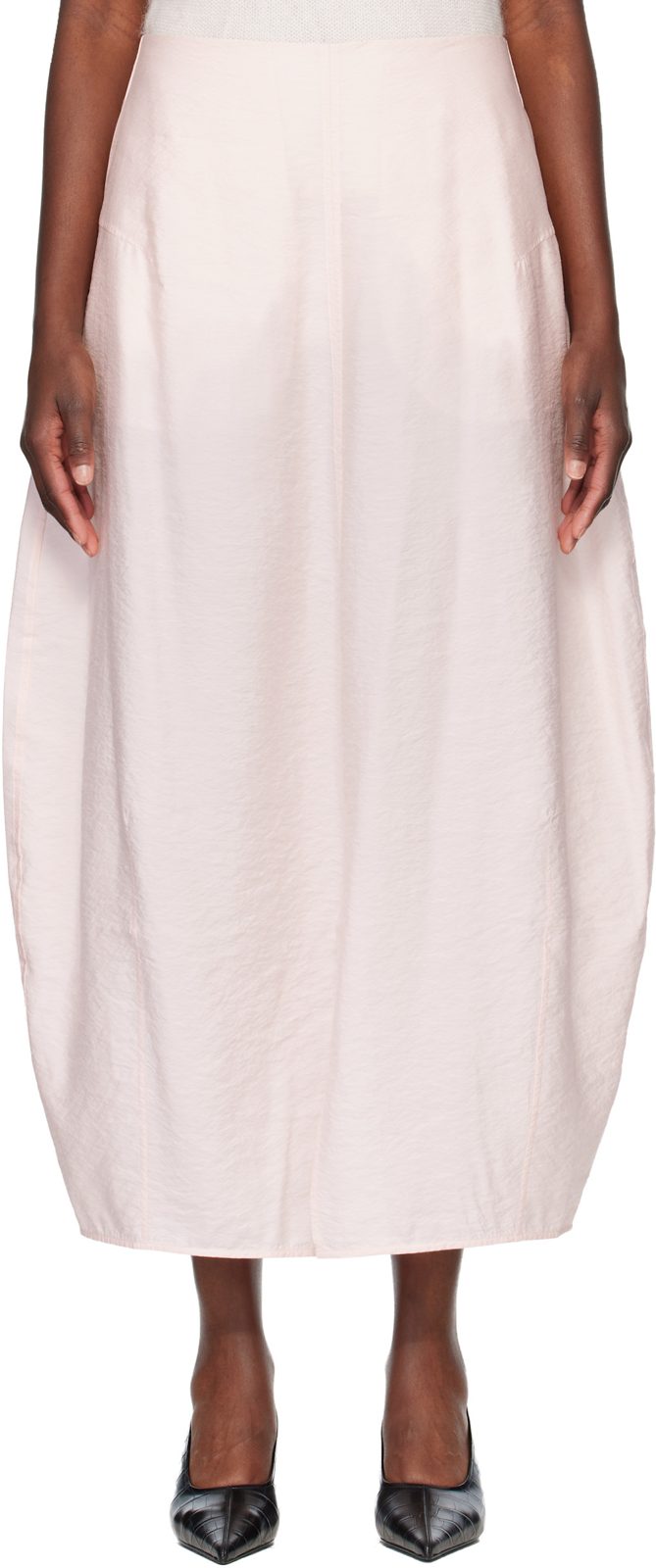 TOTEME Pink Parachute Maxi Skirt 261771F093001