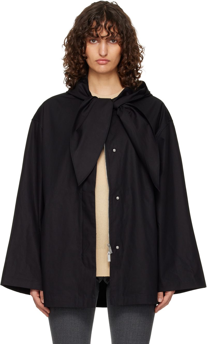 TOTEME Black Technical Scarf Jacket 261771F063004