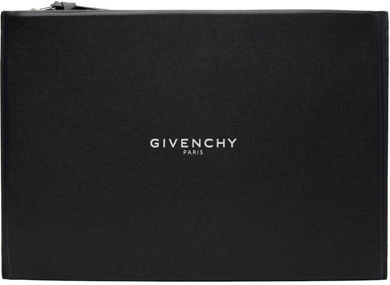 Black Antigona Stamped Large Leather Pouch 261278M171000