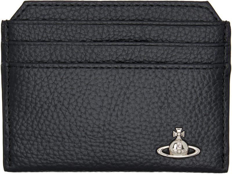 Black Slim Card Holder 261314M163010