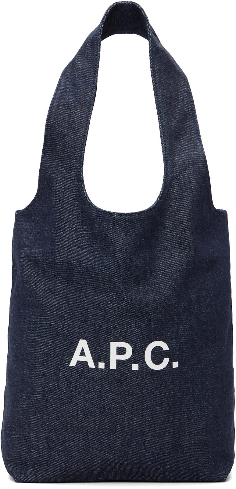 Navy Ninon Small Denim Tote 261252M172019