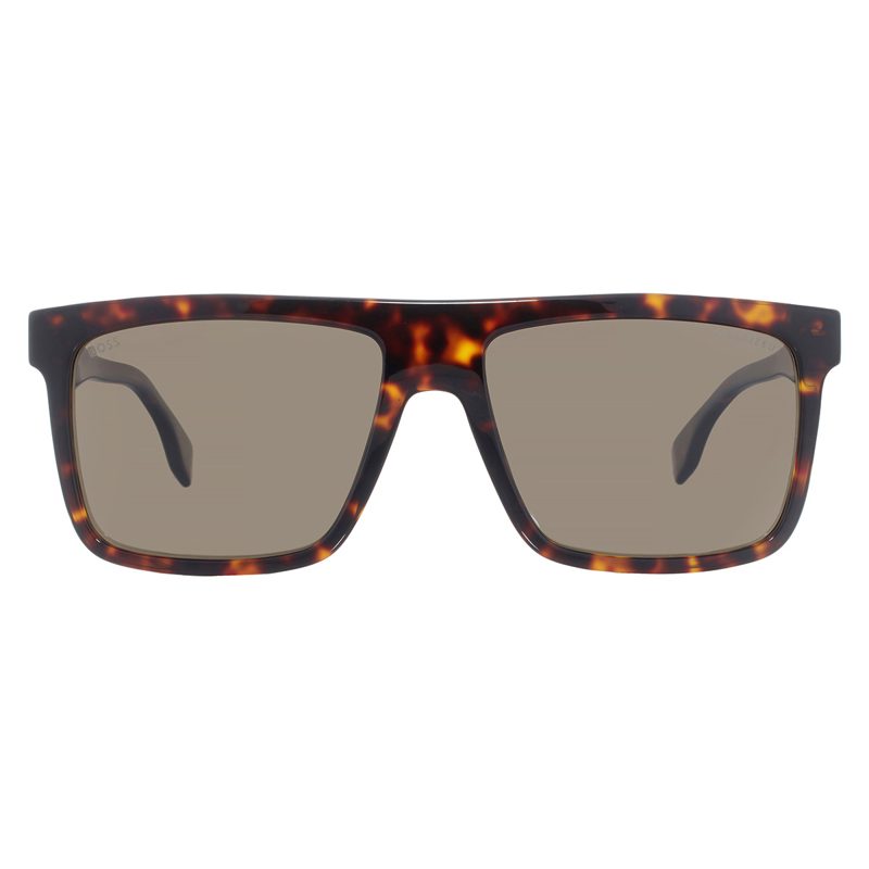 Hugo [보스] Polarized Brown Browline Mens Sunglasses [보스] 1440 / O / S 0086 / SP 59