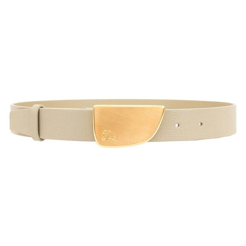 Shield Buckle Leather Belt_Hunter