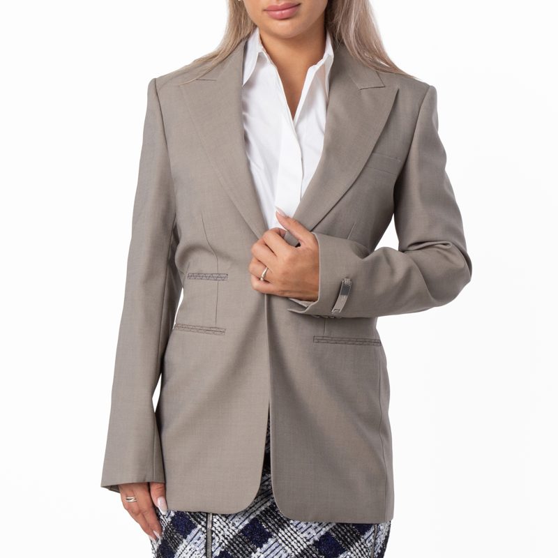 Wool Tailored Blazer Jacket_Wax