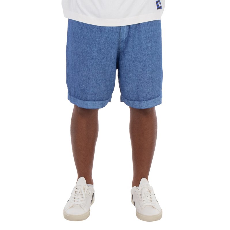 Equestrian Knight Applique Linen Shorts_Knight