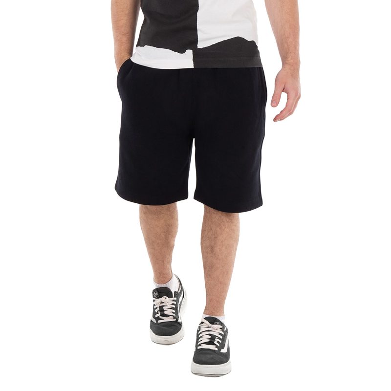 Equestrian Knight Straight Leg Shorts_Black