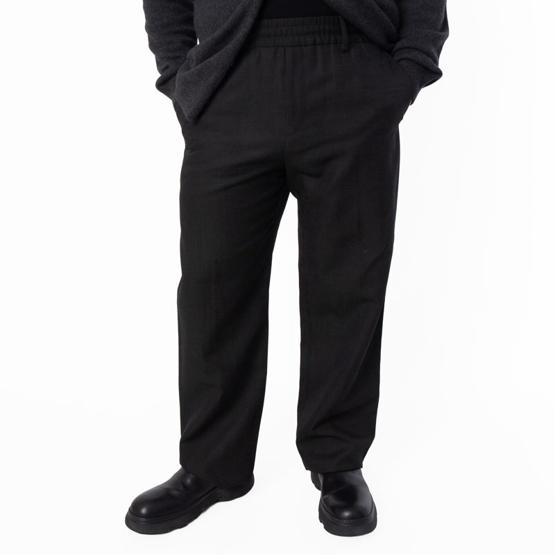 Wool Linen Blend Trousers_Heap