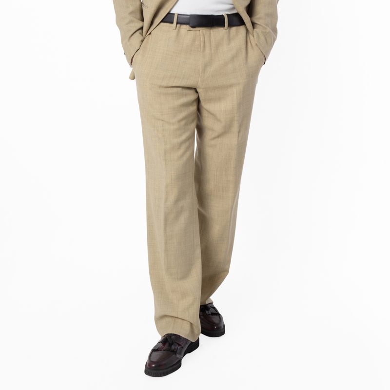 Regular-Fit Wool Tailored Trousers_Hunter