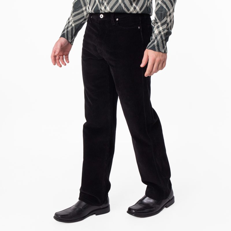 5-Pocket Corduroy Cotton Pants_Black