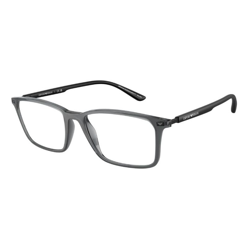 Emporio Armani Demo Rectangular Mens Eyeglasses EA3237 6106 55