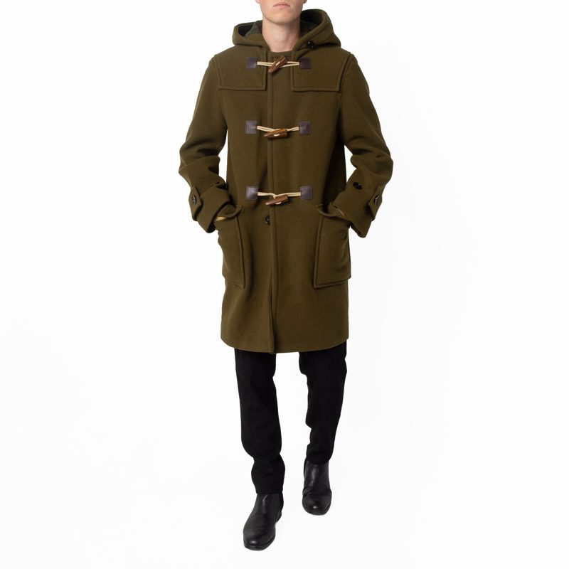 Toggle-Fastening Duffle Coat_Bramble