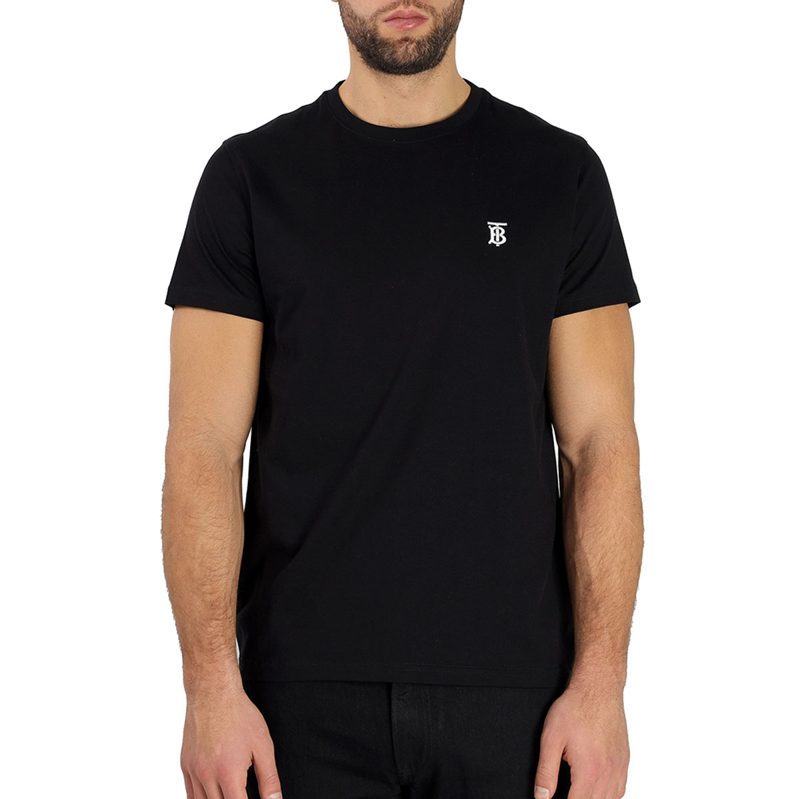 Monogram Motif Cotton T-shirt_Black