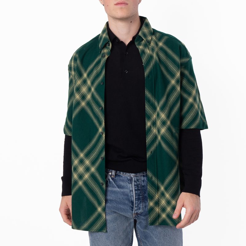 EKD Check Print Wool Shirt_Primrose Ip Check