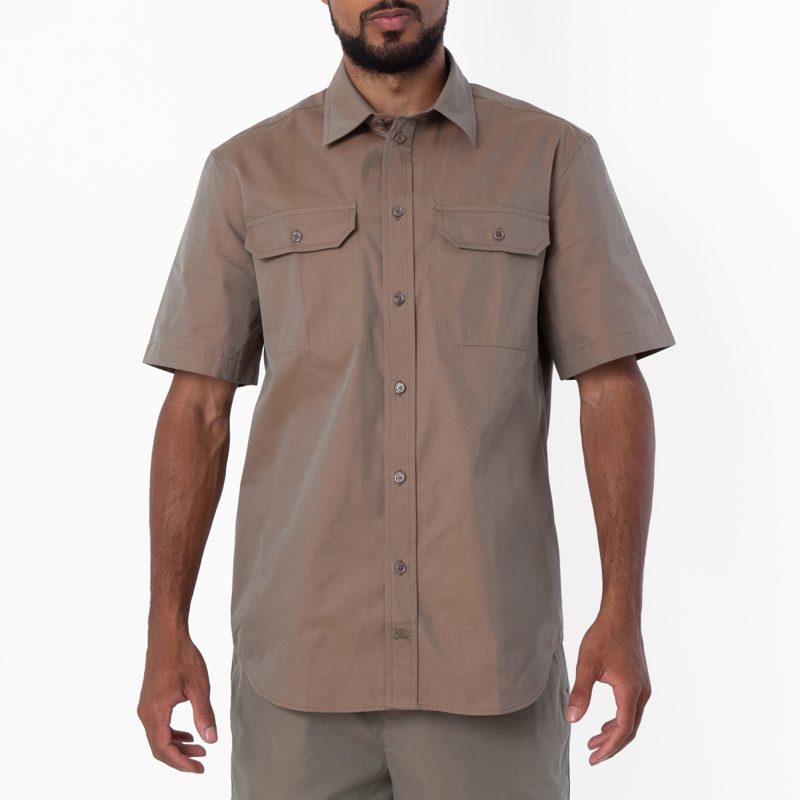 Equestrian Knight Motif Cotton Poplin Shirt_Thicket