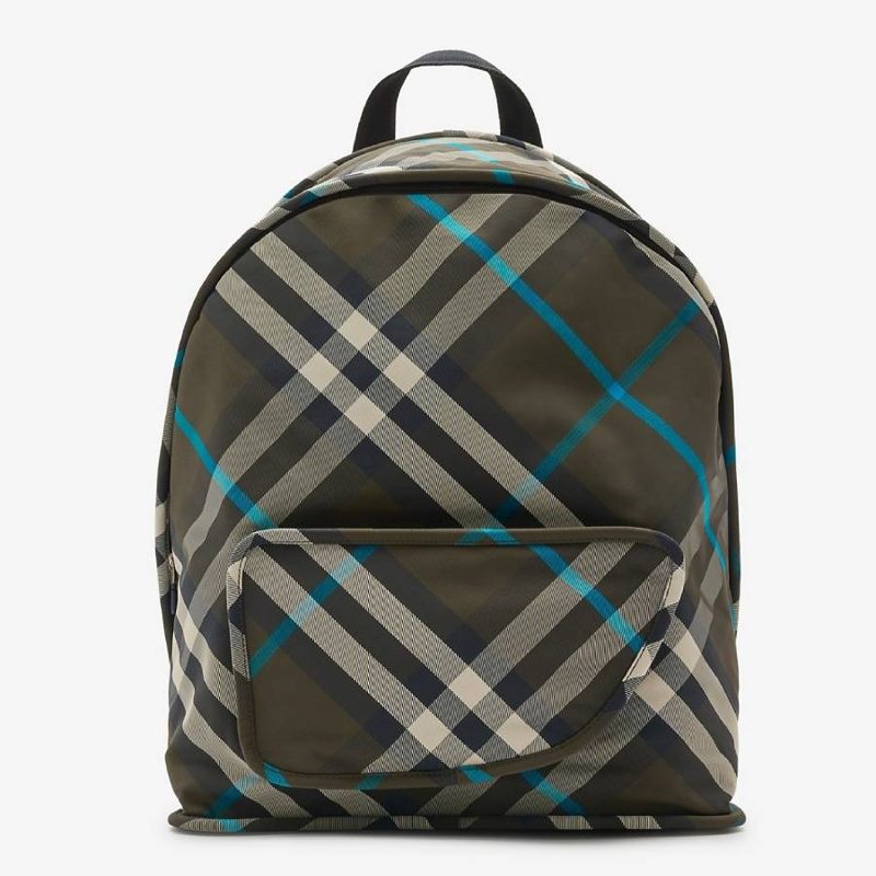 Shield Checked Zipped Backpack