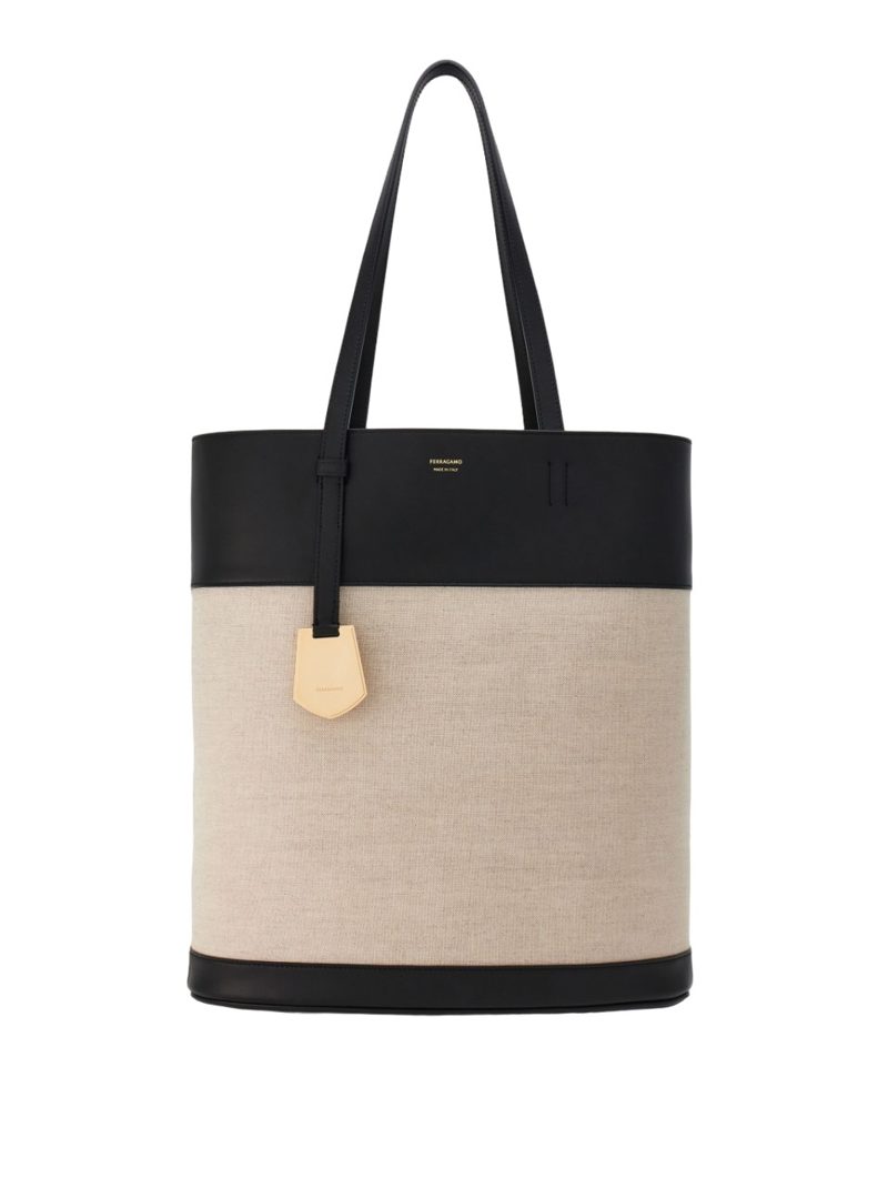 North-South Tote Bag_Black