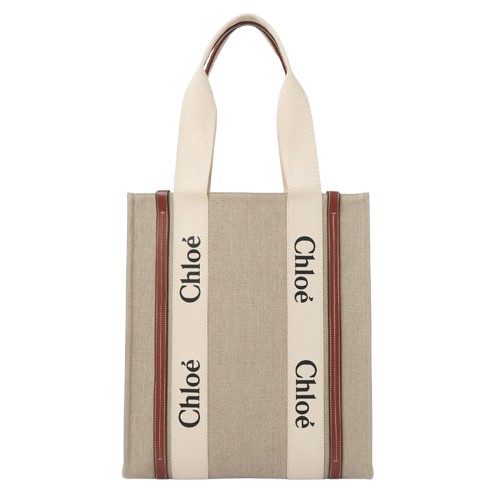 Chloe Woody Canvas Tote Bag_Sepia Rose