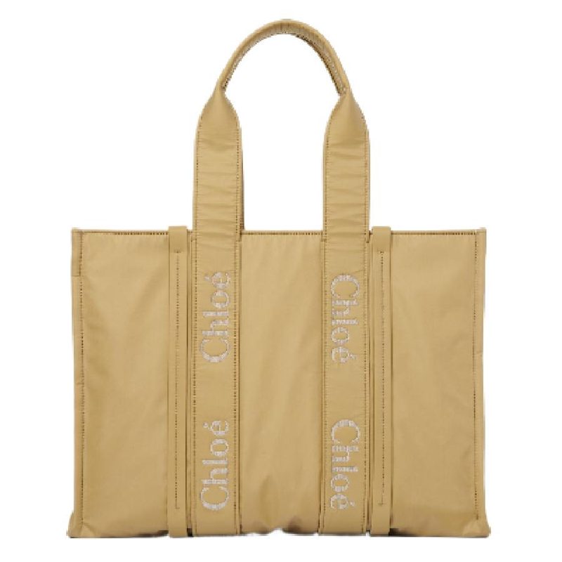 Chloe Large Woody Tote Bag_Beige