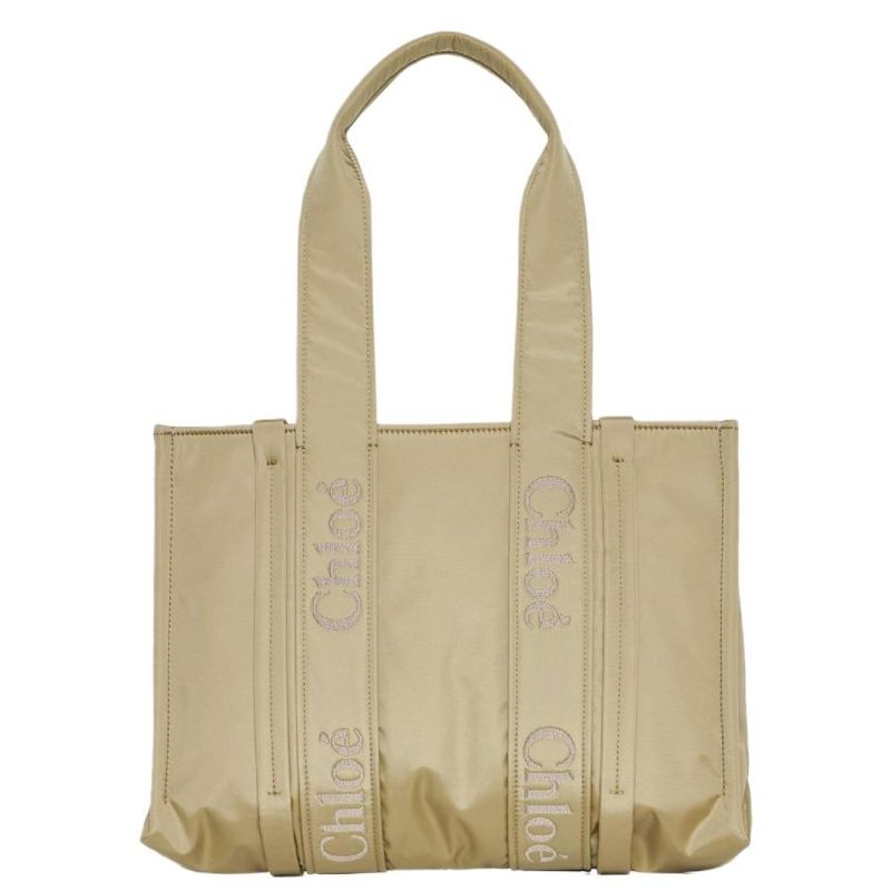 Chloe Woody Logo Medium Tote Bag_Hotsan