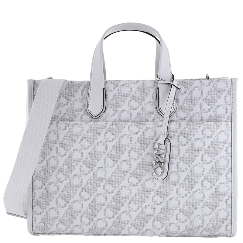 Michael Kors Large Gigi Logo Tote Bag_Grey