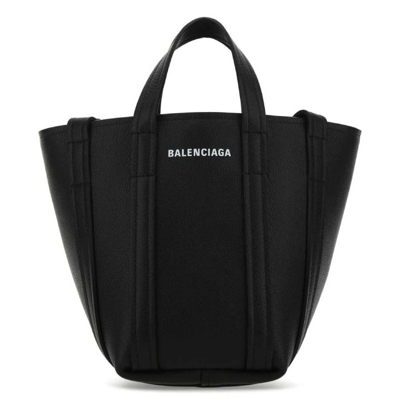 Everyday XS North-South Tote Bag_Black / L White