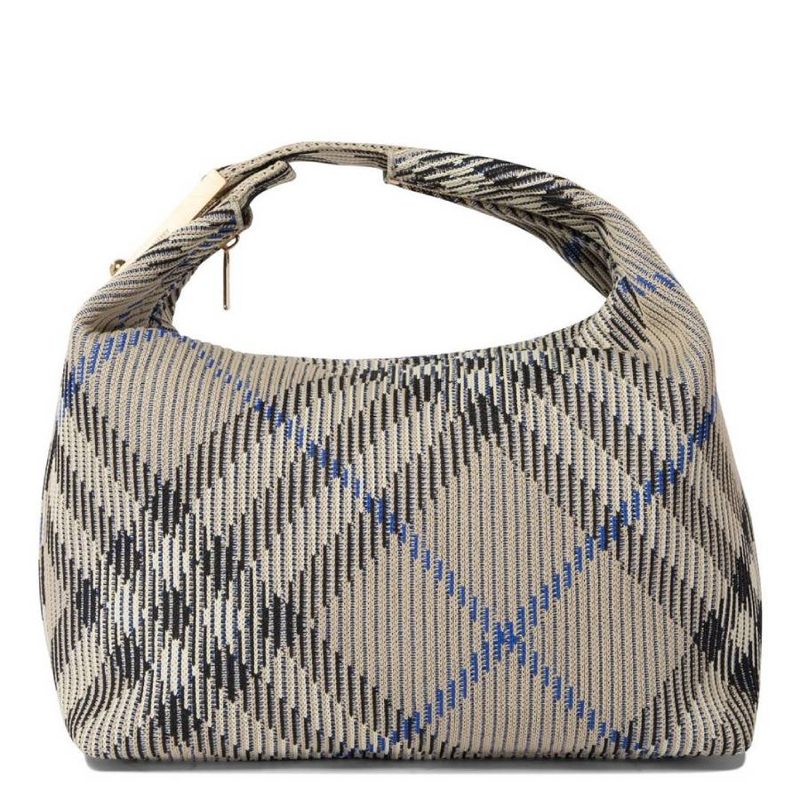 Checked Zipped Medium Tote Bag