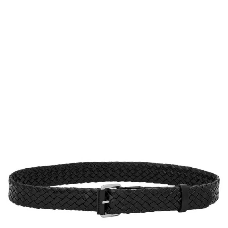 Woven Leather Motorcycle Belt