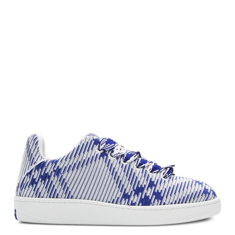 Box Checked Leather Sneakers