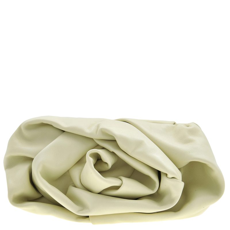 Faux Flower Detailing Clutch Bag_Sherbet