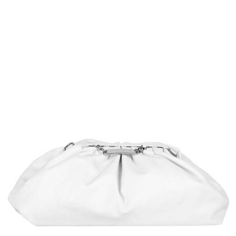 Philipp Plein EM[보스]ED Monogram Leather Pillow Bag In White_White