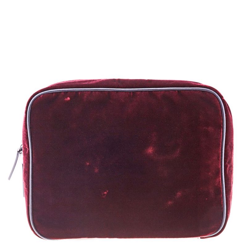 Emporio Armani Sling Bag Velvet Clutch_Black