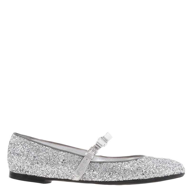 Mary Jane Glitter Ballet Flats