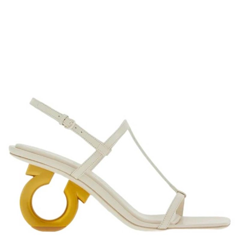 Ladies Gancini Ankle Strap Sandals
