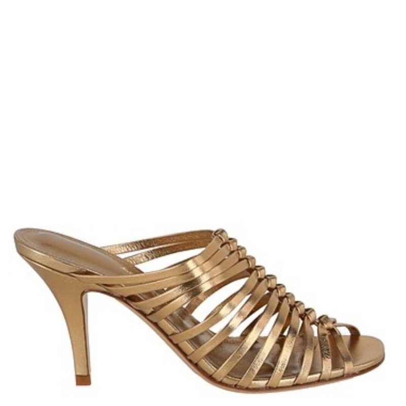 Antique Gold Jessa Braided Sandals
