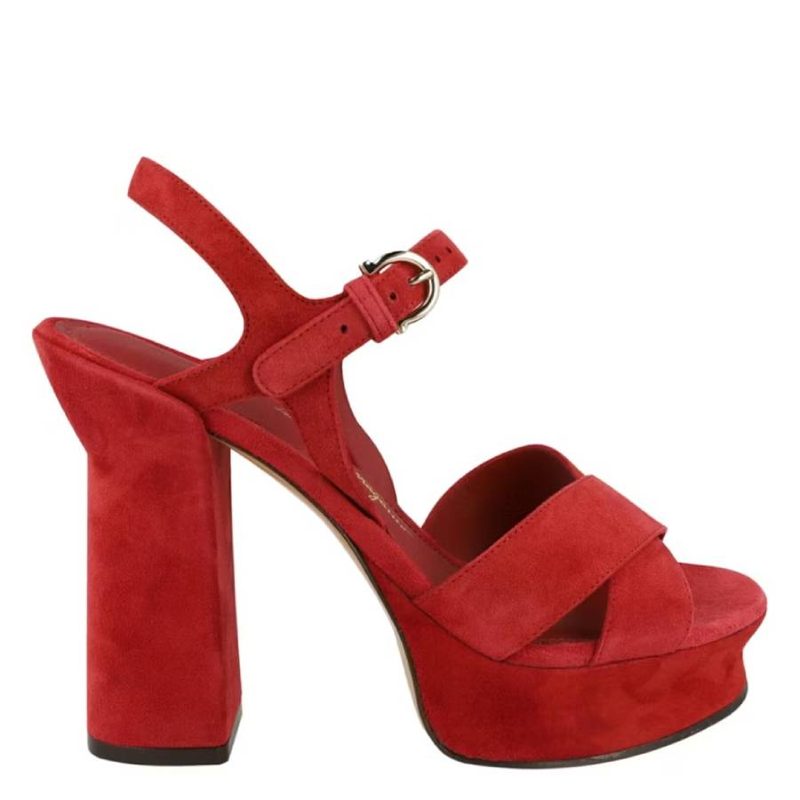 Sonya Suede Platform Sandals