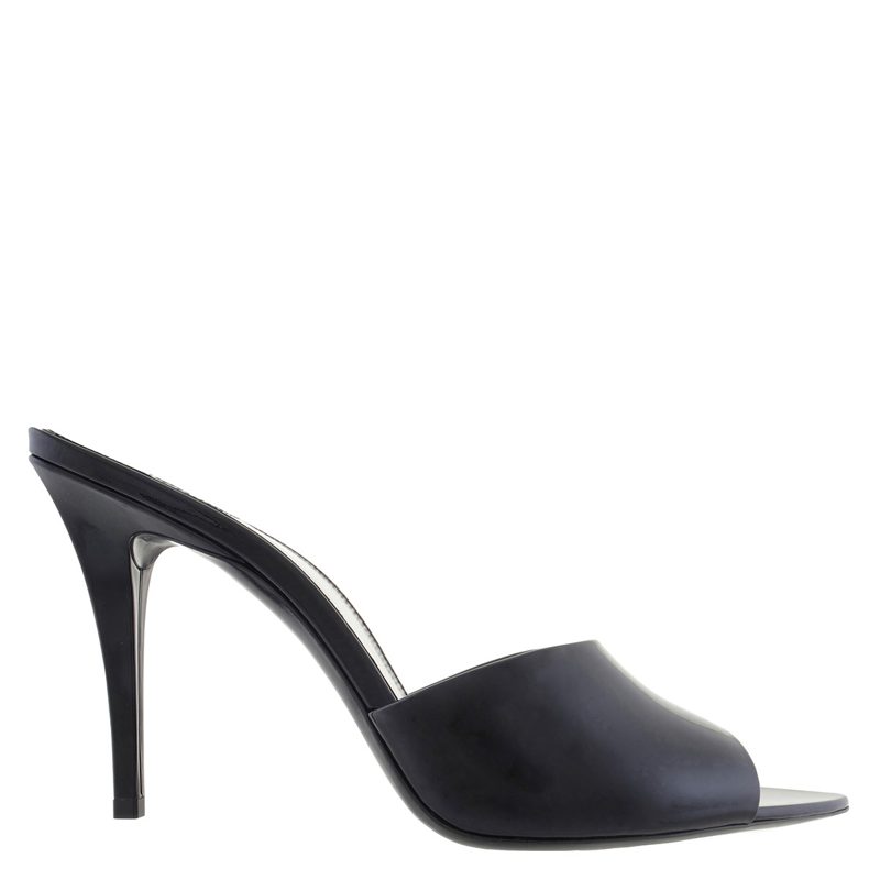 Patent Leather Romy Mule Sandals