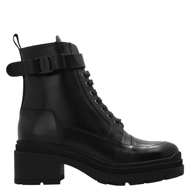 Ladies Black Lober Ankle Boots