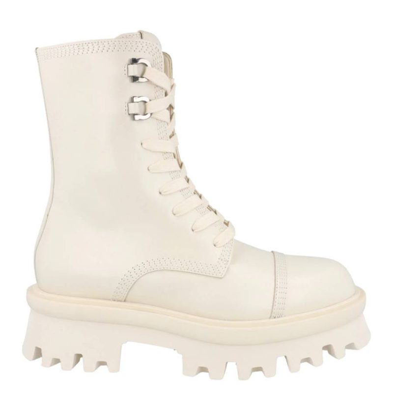Kira Leather Combat Boots