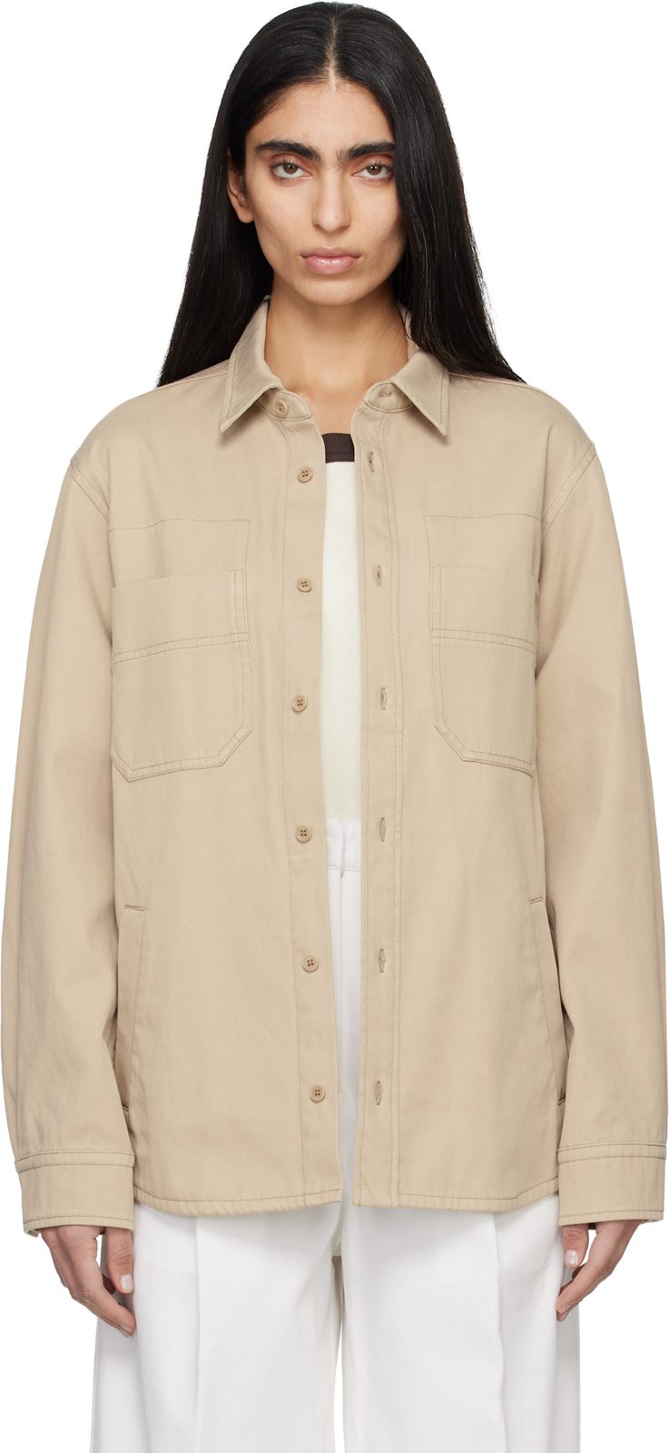 Beige Noah Jacket 261252F109017