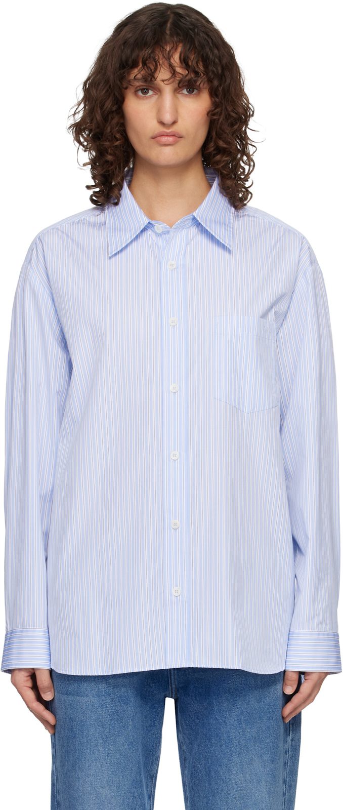 Blue Malaury Shirt 261252F109018